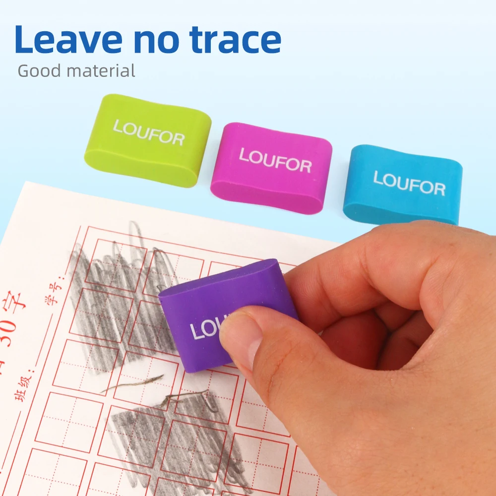 High quality office school students drawing rectangular TPR soft 4b eraser with fully custom service