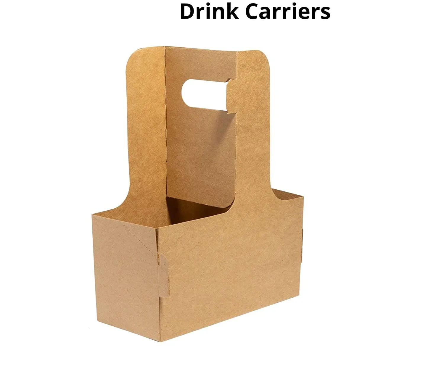 4 Pack Carrier Take Away Paper Cup Holder With Handle
