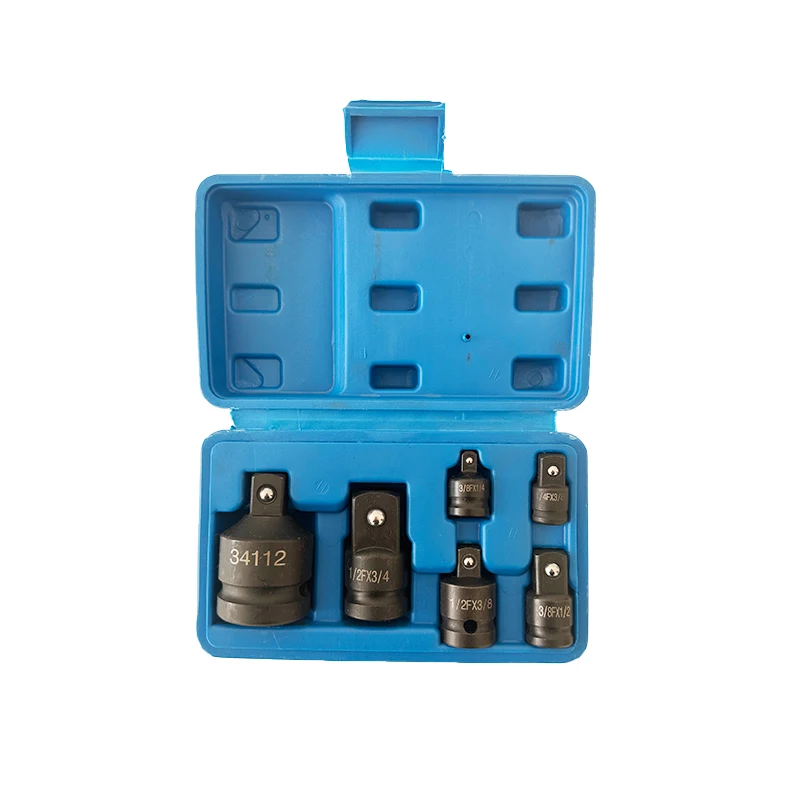 6pcs 1/4 3/8 1/2 3/4 Pneumatic Manual Sleeve Adapter Set Square Converter Adapter