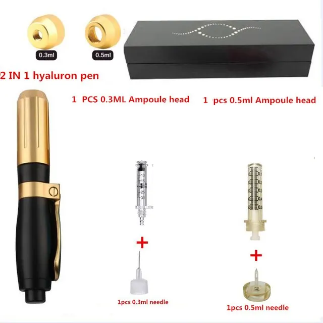 New High Pressure Hyaluron Pen 2-in-1 hyaluron Pen for Anti Wrinkle Lifting with Ampoule Head 0.3ml 0.5ml