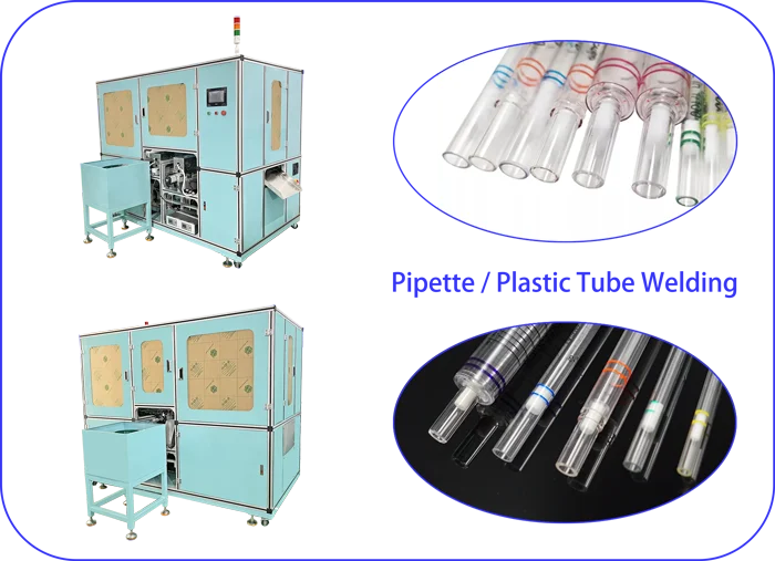 Medical 10-100ml  Pipette Tube Ultrasonic Welder Welding Equipment for PS ABS PP PA PC Automatic Ultrasonic Welder machine