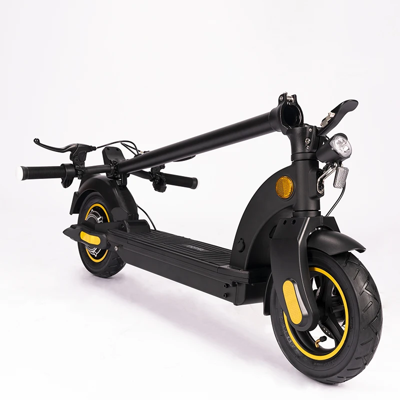 Dual disc braking system U3 folding electric scooter with 10inch pneumatic wheel 600W power motor 12 degree climbing ability