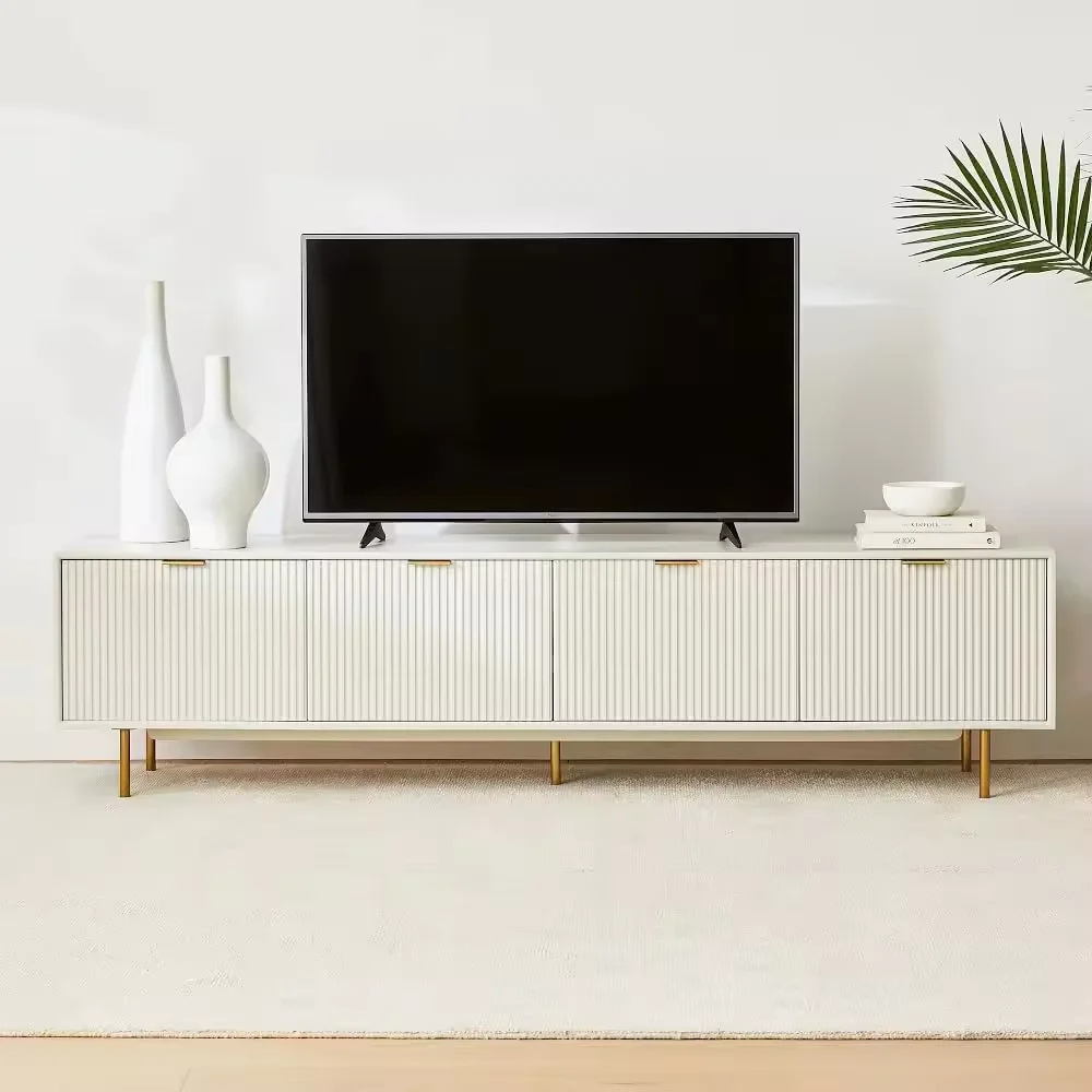 Modern Tv Stand and Coffee Table Set Living Room Furniture Wooden Tv Cabinet With Storage Drawers