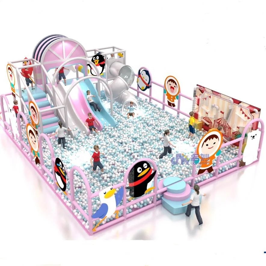 playhouse indoor playground equipment plastic play house with slide toy