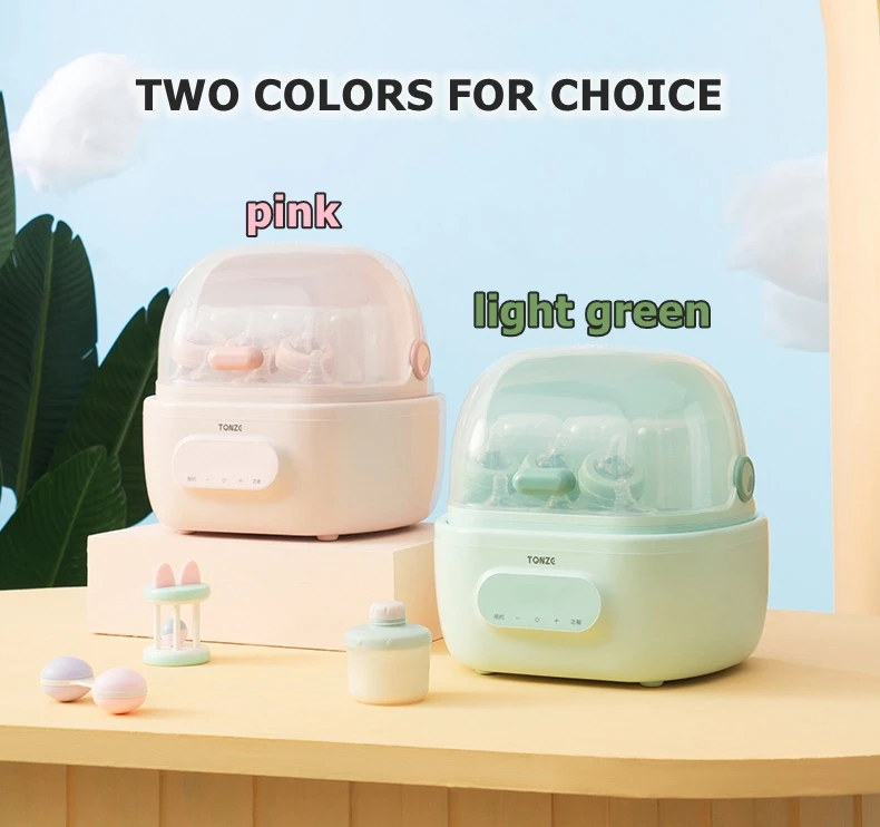 Электрический Пароварка Tonze, стерилизатор и сушилка, многофункциональный подогреватель еды, керамическая медленная Варка, Стерилизатор Детских Бутылочек