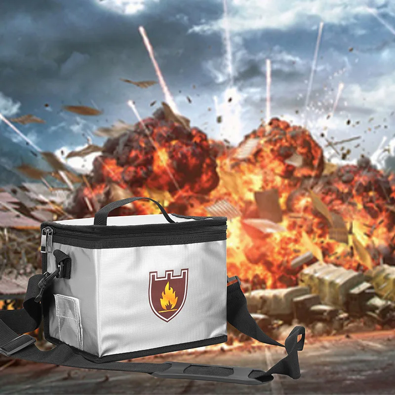 Lipo Battery Fireproof Explosionproof Bag Large Capacity Lipo Battery Storage Guard Safe Pouch for Charge & Storage
