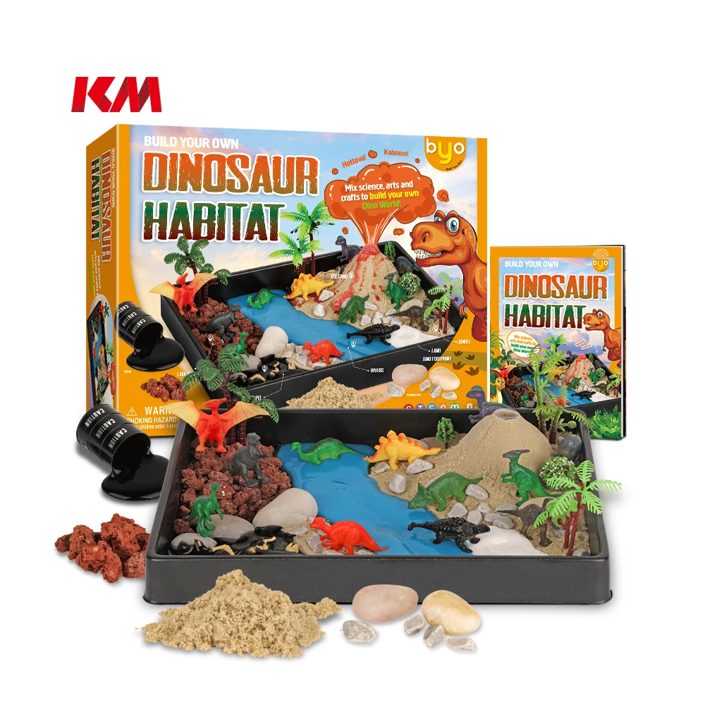 KM Steam Education TOYS Children DIY Grow Your Own Garden Dinosaur Habitat Toy Plant Education Other Toys For Kids