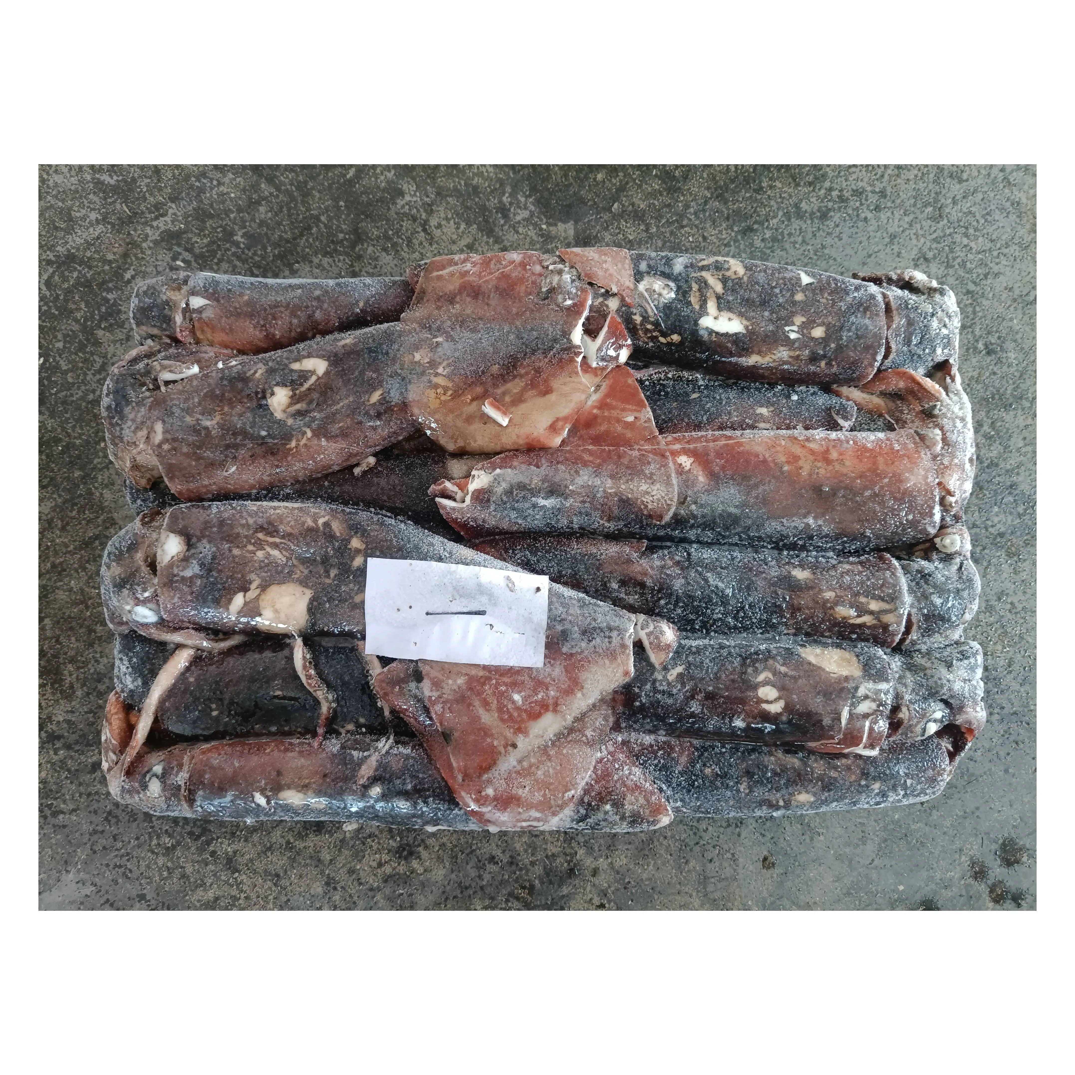 X2588 Замороженные Кальмары gigas оптовая продажа высокое качество производитель DOSIDICUS GIGAS завод гигантские кальмары целые круглые 300-500 г