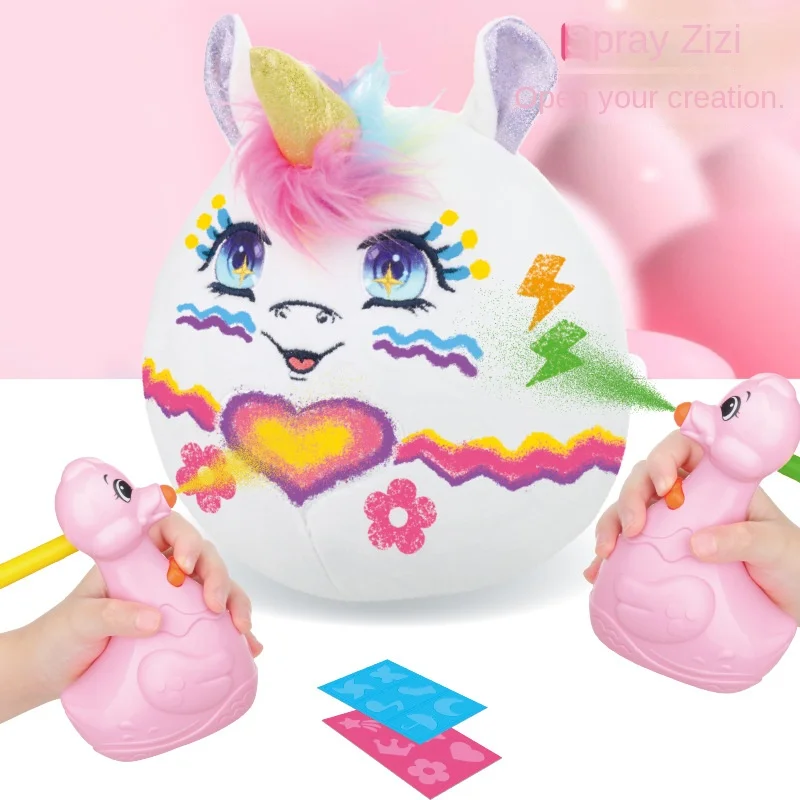 Factory Direct New Cute Baby Spray Music Plush Doll Creative Unisex Rabbit Toy for Girl Gift Can Be Painted and Cleaned