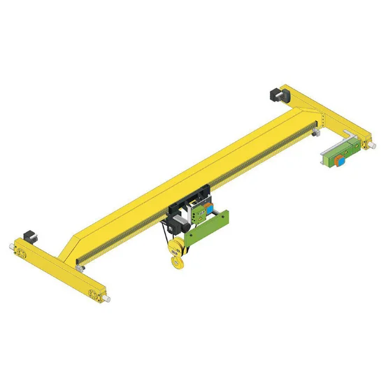 Crane 15 ton 16 ton europe style single girder beam overhead crane  bridge crane use in workshop for sale