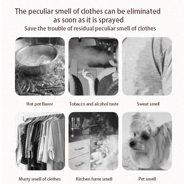 Deodorization Spray For Clothes Deodorant Eaude Toilette For Clothes Smoke And Wine Flavor Barbecue Hot Pot Spray Deodorant Deod