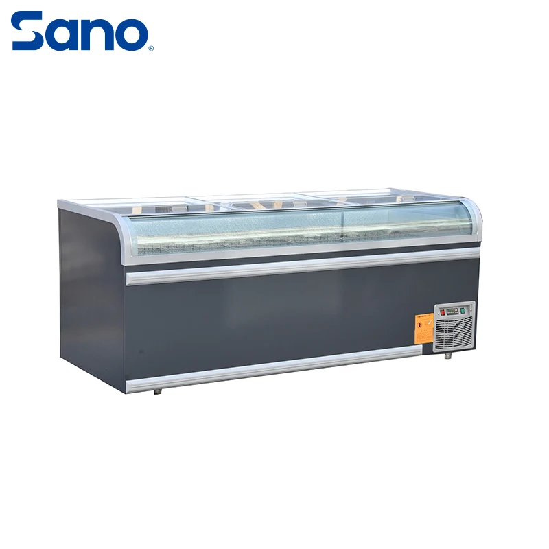 supermarket freezer for ice cream display standing deep freezer refrigerator display chiller cooler shelving
