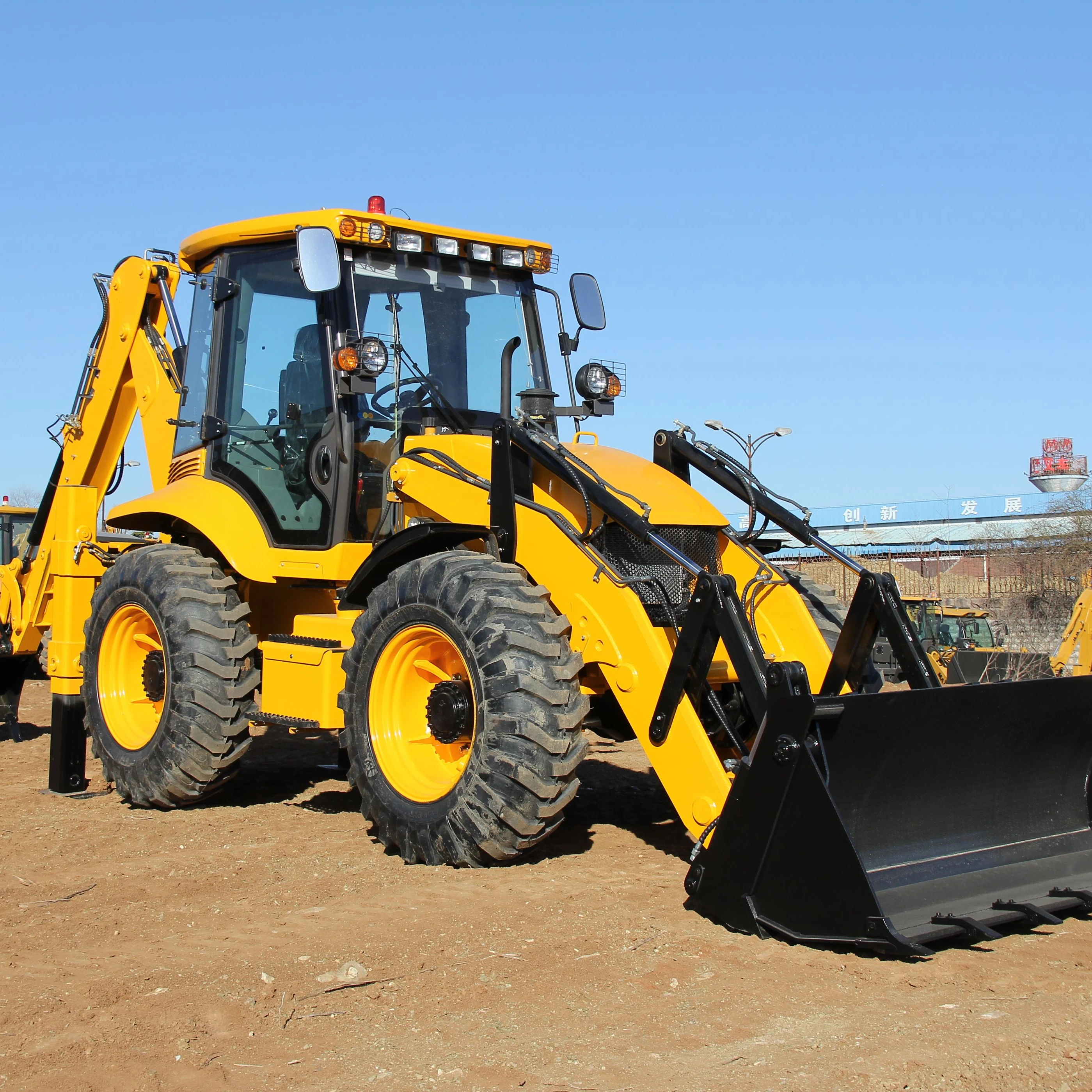 Wolf 4WD Backhoe Loader Tractor Loader Backhoe for Sale