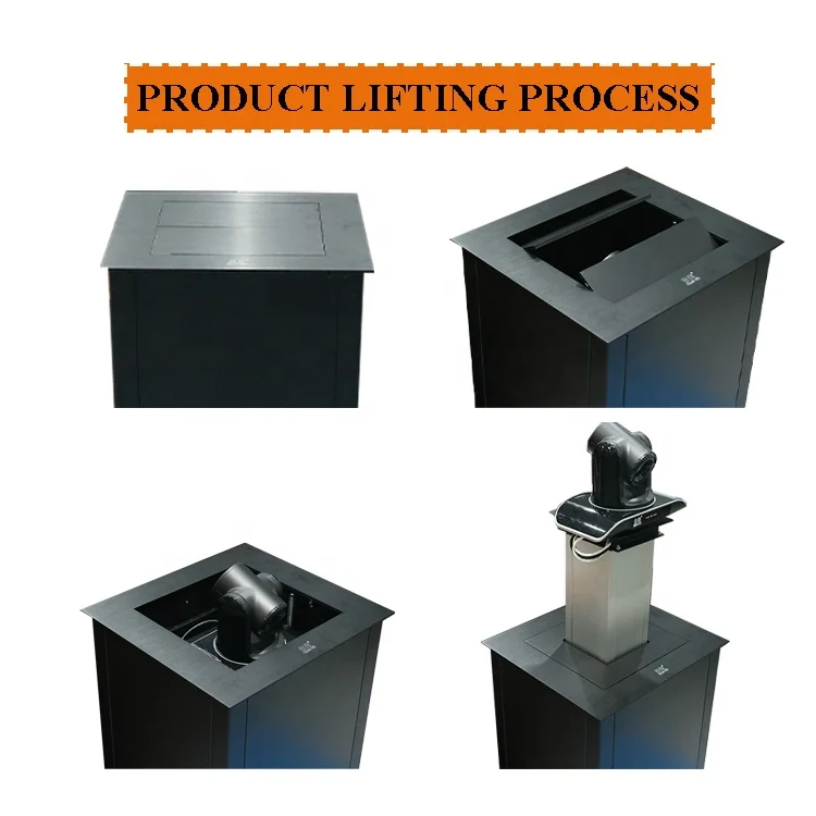 JGST Customized Table Hidden Motorized ceiling Projector Lift price projector elevator for Conference Room