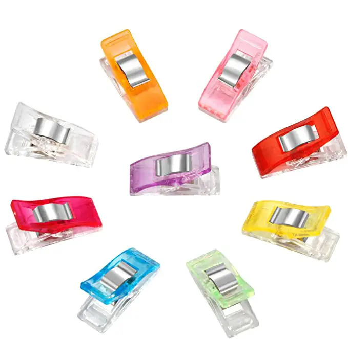 Random Color Customized Japanese Quilter Clips Fabric Binding Wonder Sewing Quilt Binder Clips