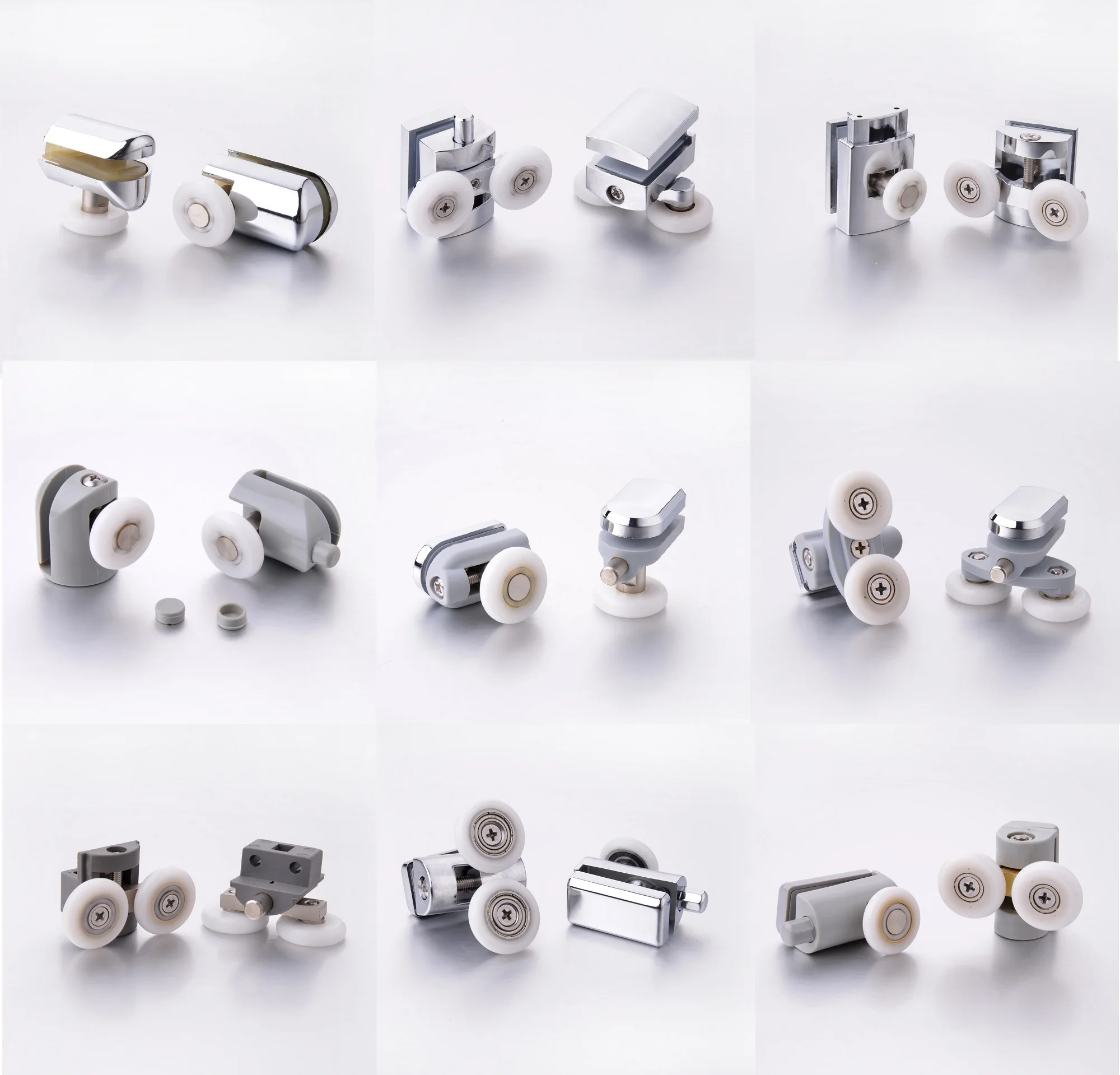 Shower Room Sliding Cabin Glass Door Application Accessories Parts Wheel Glass Door Bearing Roller Pulley Runner For Bathroom