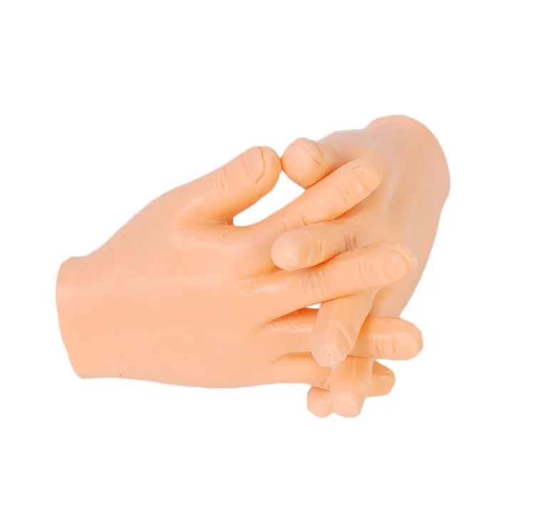 
Hot Sale Cat Toys Interactive Funny Mini Cat Finger Cots Pet Massage Hand Simulated Palm Little Hands Palm Sets 