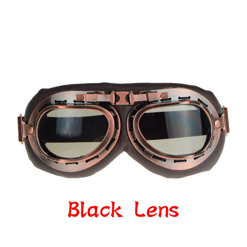 New Universal Vintage Pilot Biker Motorcycle glasses for Helmet Open Face Half Motocross  For  Motorbikes