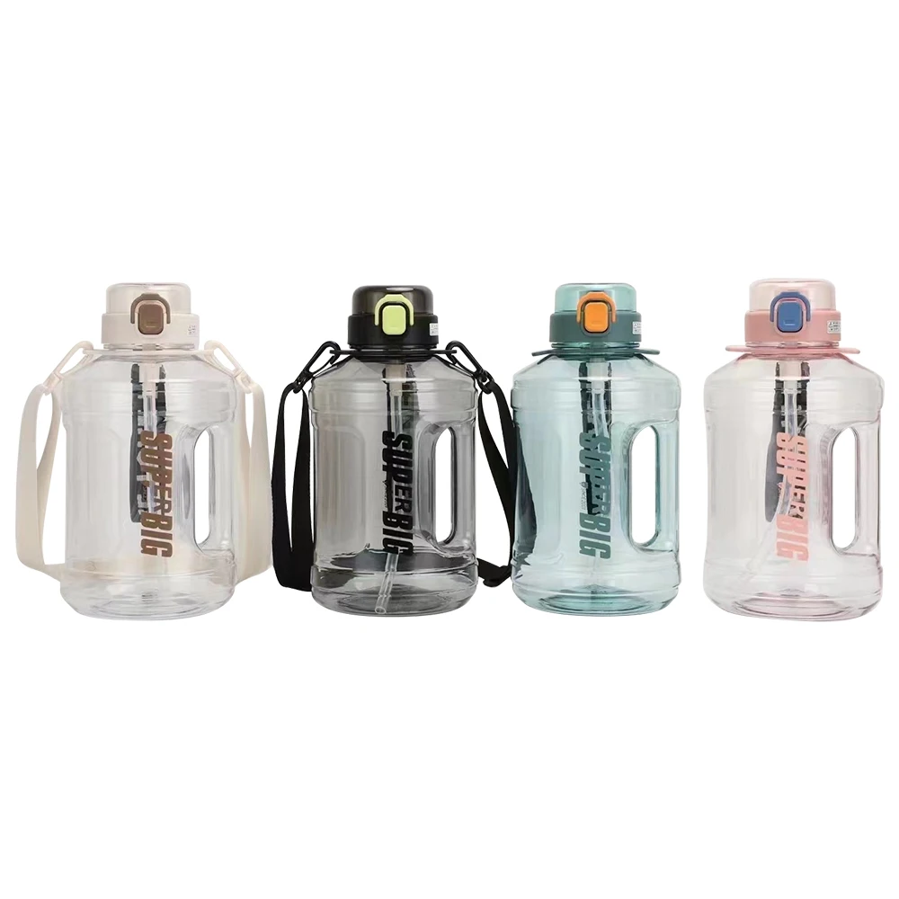 2.2 L  Large Water Tritan Sports Running Plastic Bottle Gym Jug Custom Logo BPA Free Leakproof for Fitness Bottles Gallon Jugs