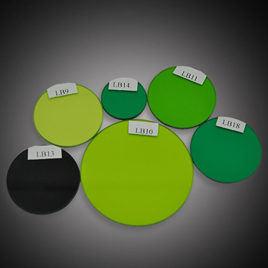 colored optical glass green optics glass filter