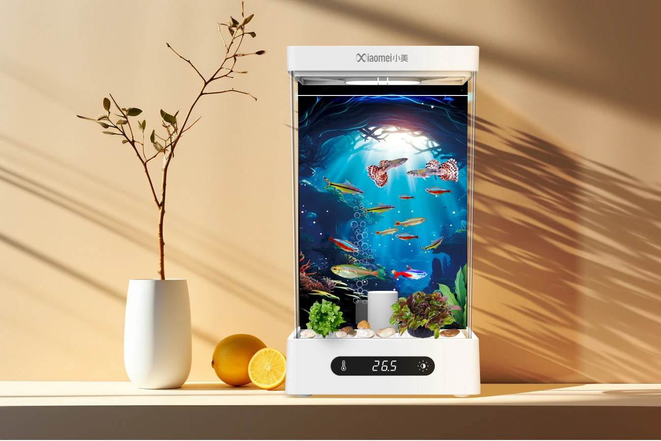 Factory Home Premium Food grade Fish Tank Aquarium Smart Fish Tank with RGB light