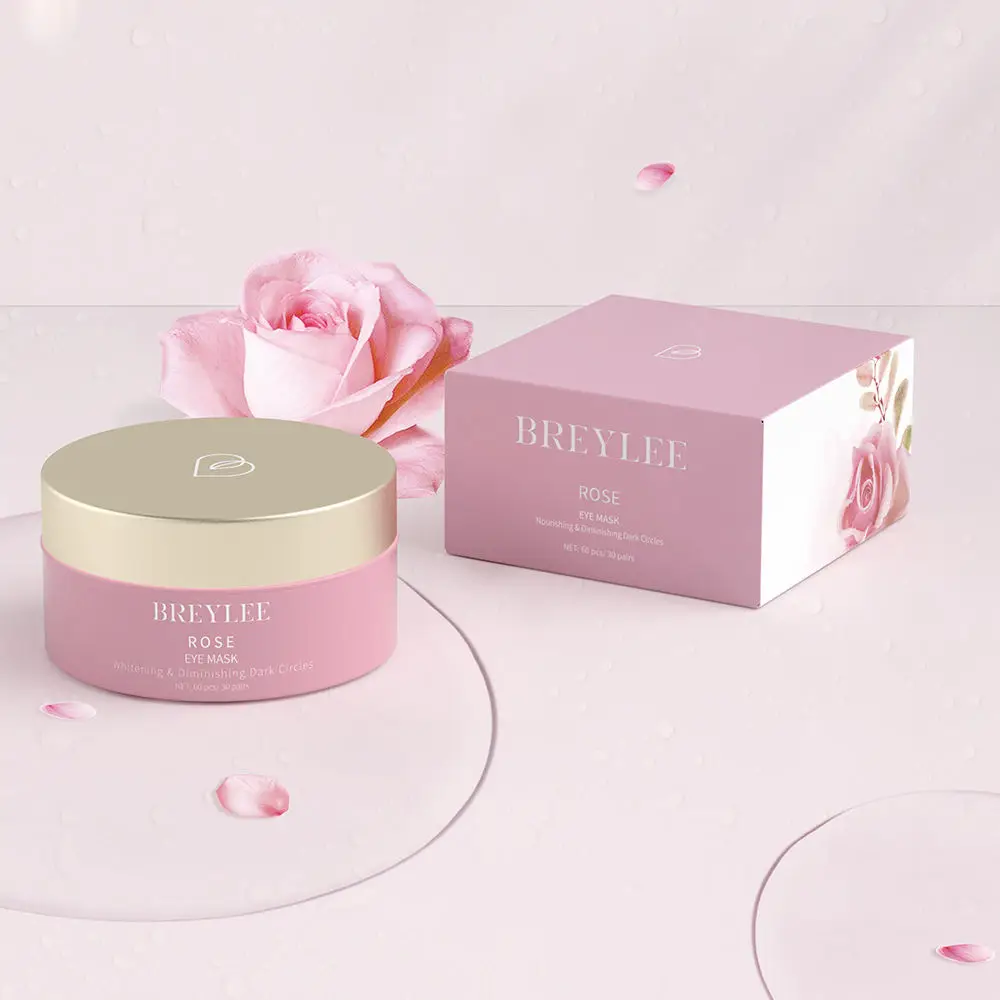 BREYLEE Natural Rose Hydrogel Eye Patches Nourishing Brightening Anti Wrinkle Gel Eye Mask Gel Patch