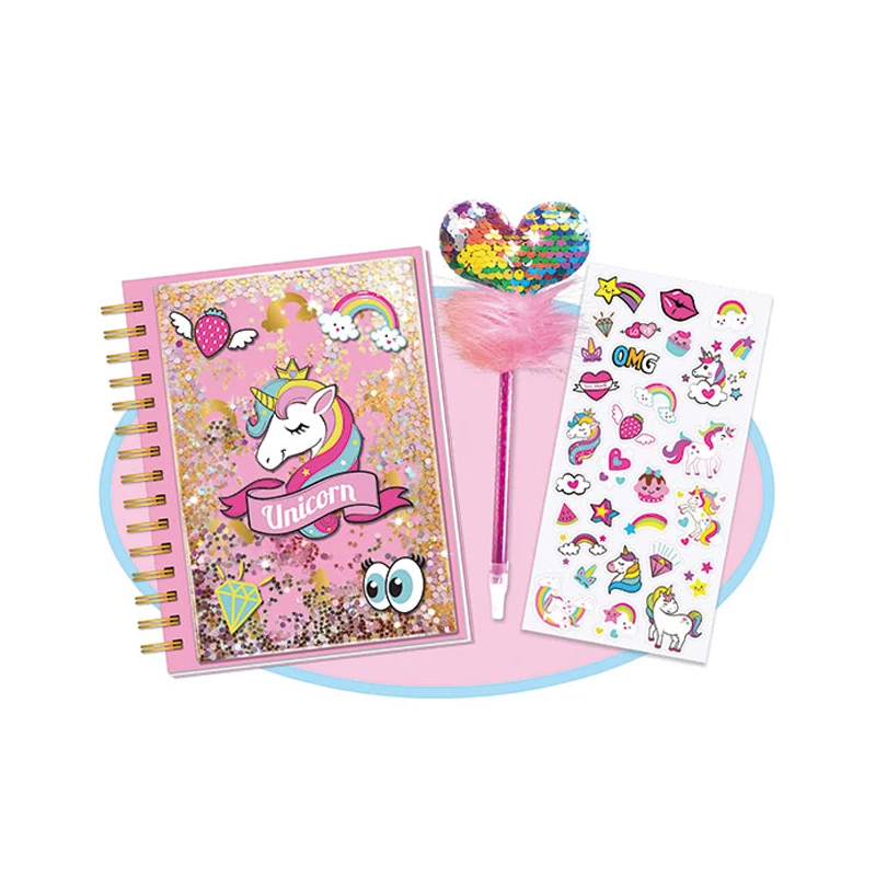 2024 toddler writing folding diary face painting kit manufacture DIy Secret stick book educational learning materials write book