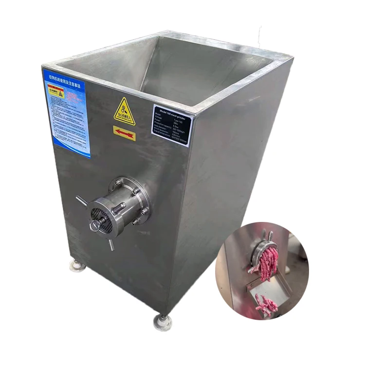 industrial sus304 commercial pork beef frozen meat block  meat bone paste grinding machine