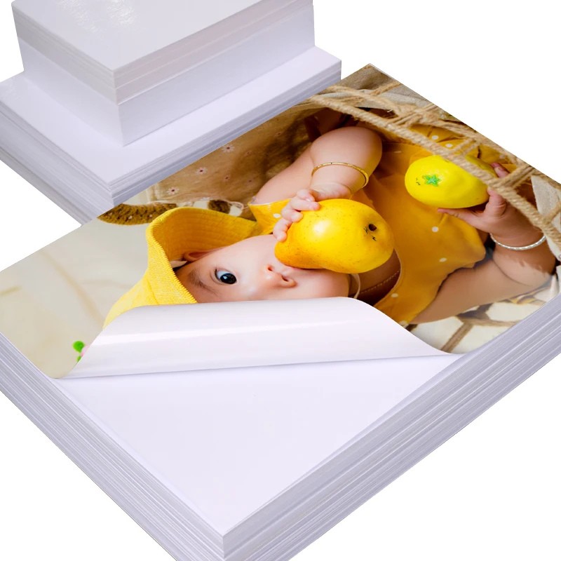 Wholesale High Gloss Sticker Photo Paper Waterproof 150gsm A4 Self Adhesive Glossy Photo Paper for Inkjet Printer