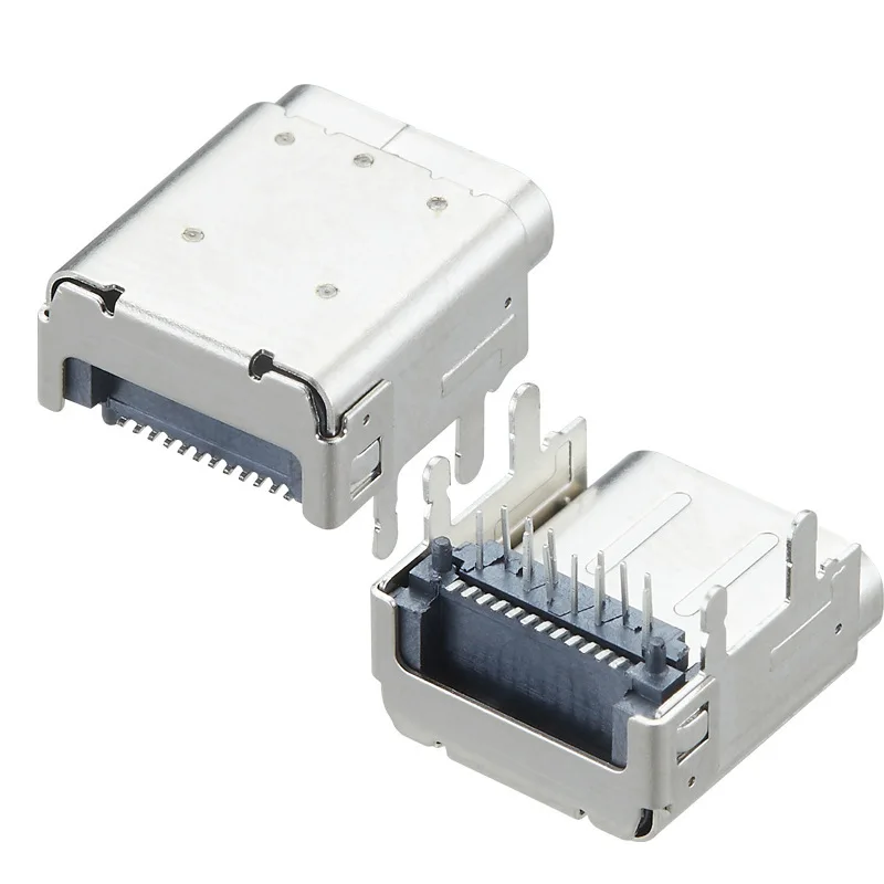 Xyfw Female   dip smt Usb 24Pin type-c Conector Embra Tipo C Usbc 3.1 type-c PCB Jack Vertical Smt Female Usb C Connector