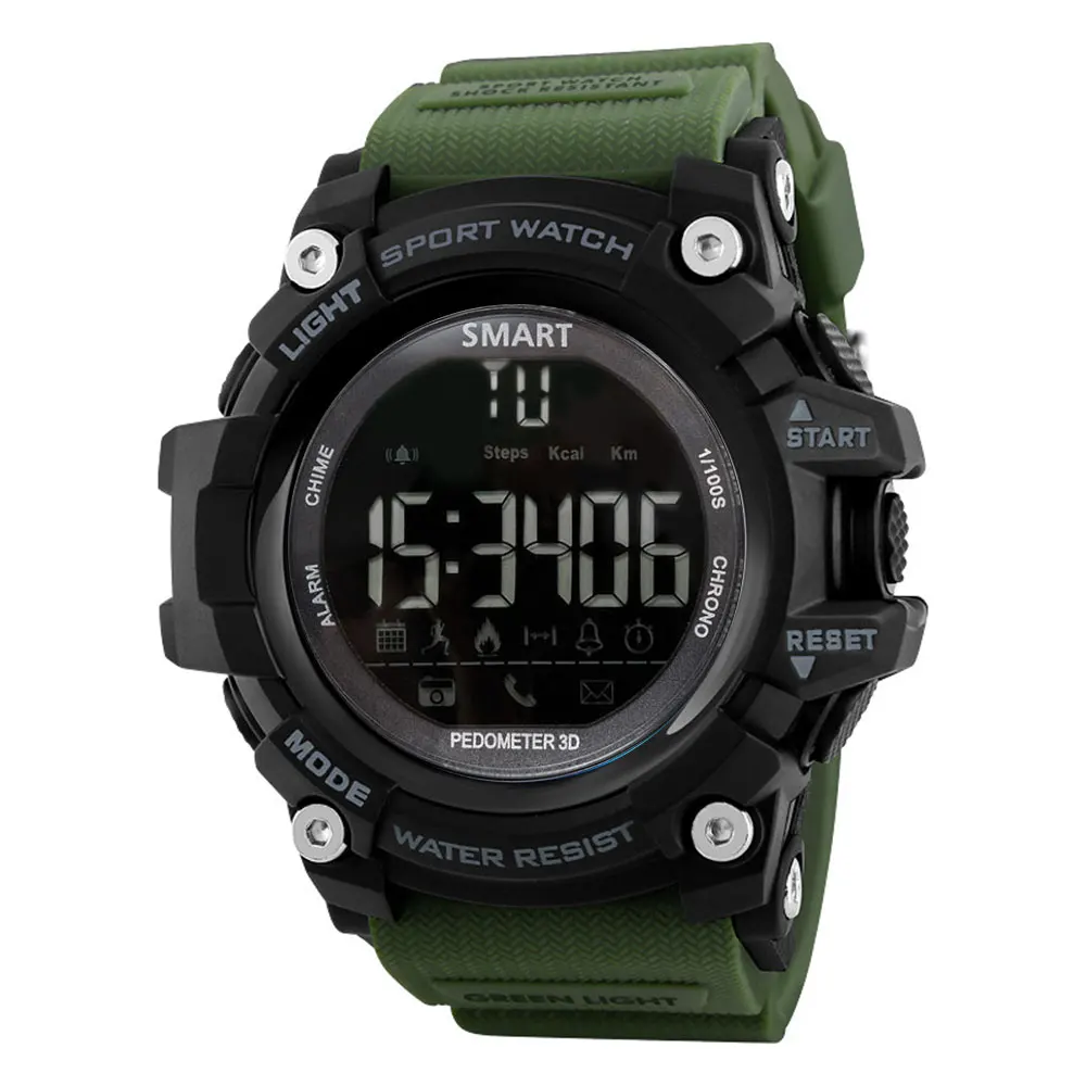 Outdoors athlete waterproof water resistant smart watch manufacturer workout hombre male pedometer bluetooth digital watch