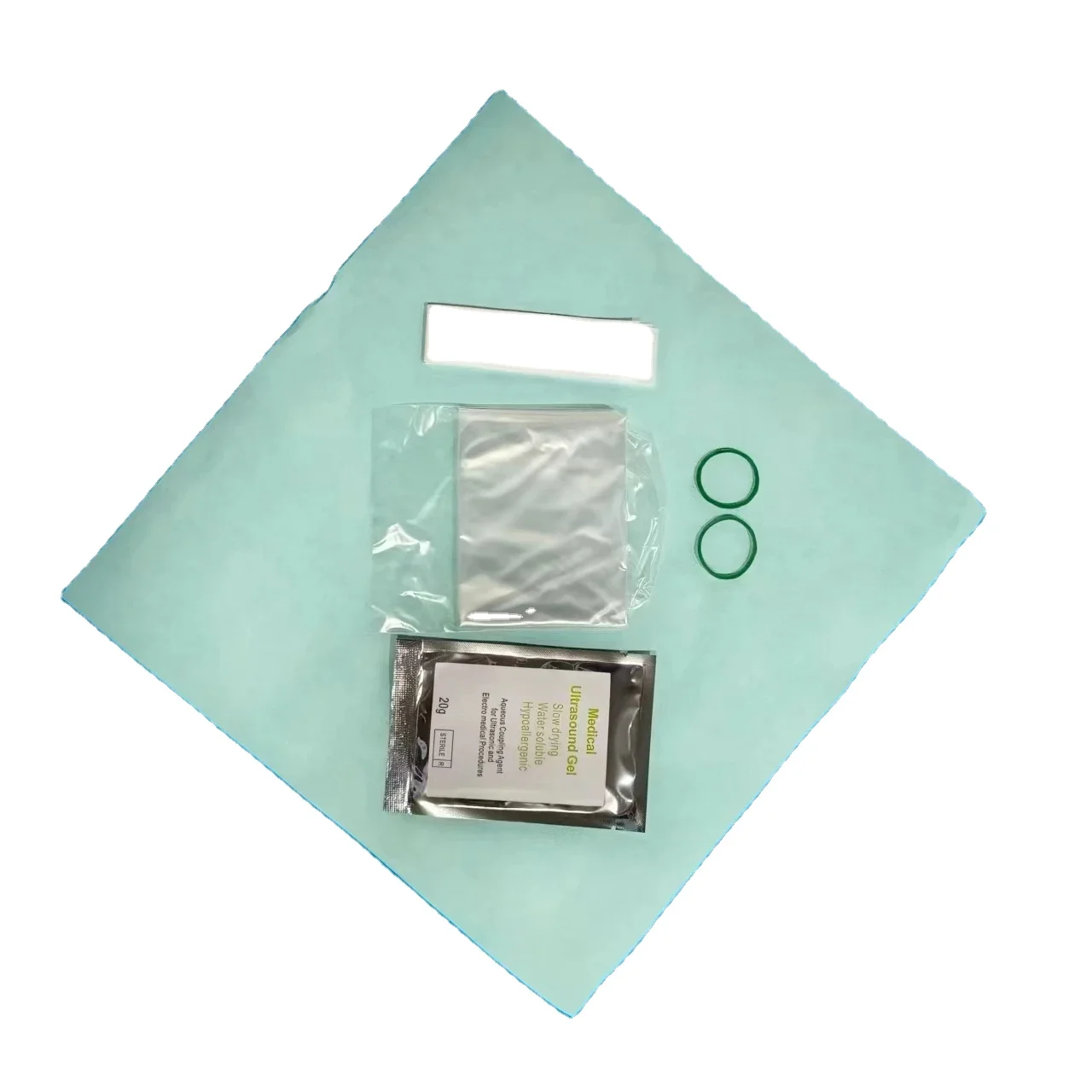 High quality Disposable Medical gel keyboard cover Ultrasound Probe PU Cover with Gel Transducer cover