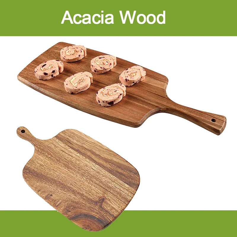 Wholesale Quality Solid Acacia Walnut Wood Charcuterie Bamboo Cheese Cutting Board For Kitchen
