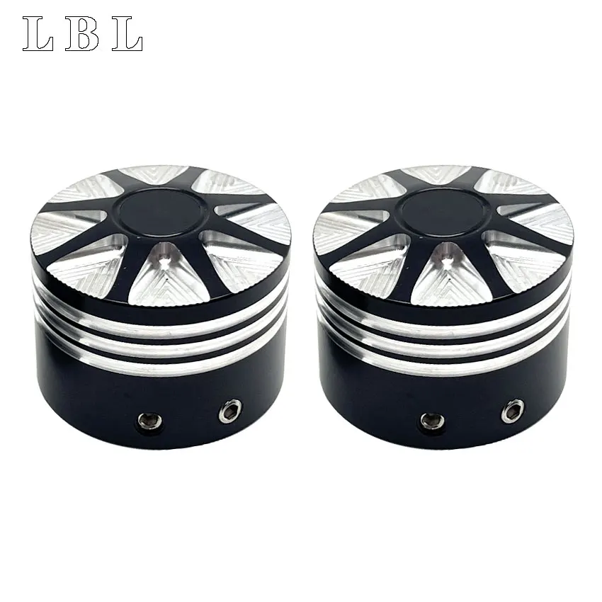 High quality Motorcycle Aluminum Front Axle Nut Cover Caps Nut For Harley Sportster Xl883 Xl1200 Xl 883 1200 Dyna Touring V-rod