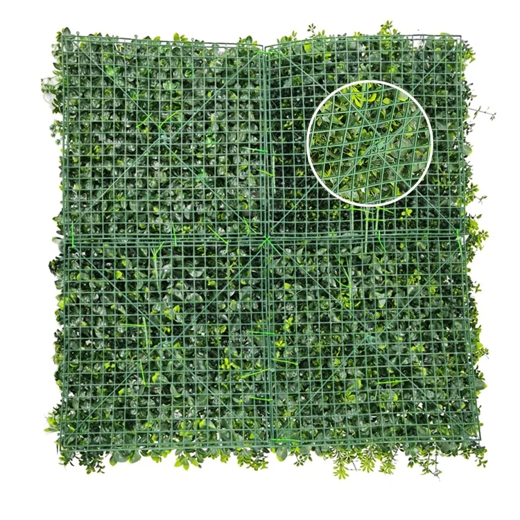 Fake Grass Hedge Jungle Vertical Plants Wall Artificial greenery decoration panel for
