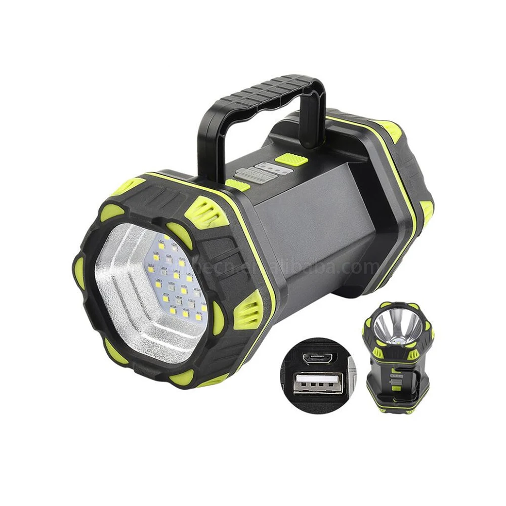 High Lumens Portable USB Multifunctional Waterproof Rechargeable Flashlight Searchlight Spotlight for Hunting Outdoor Work