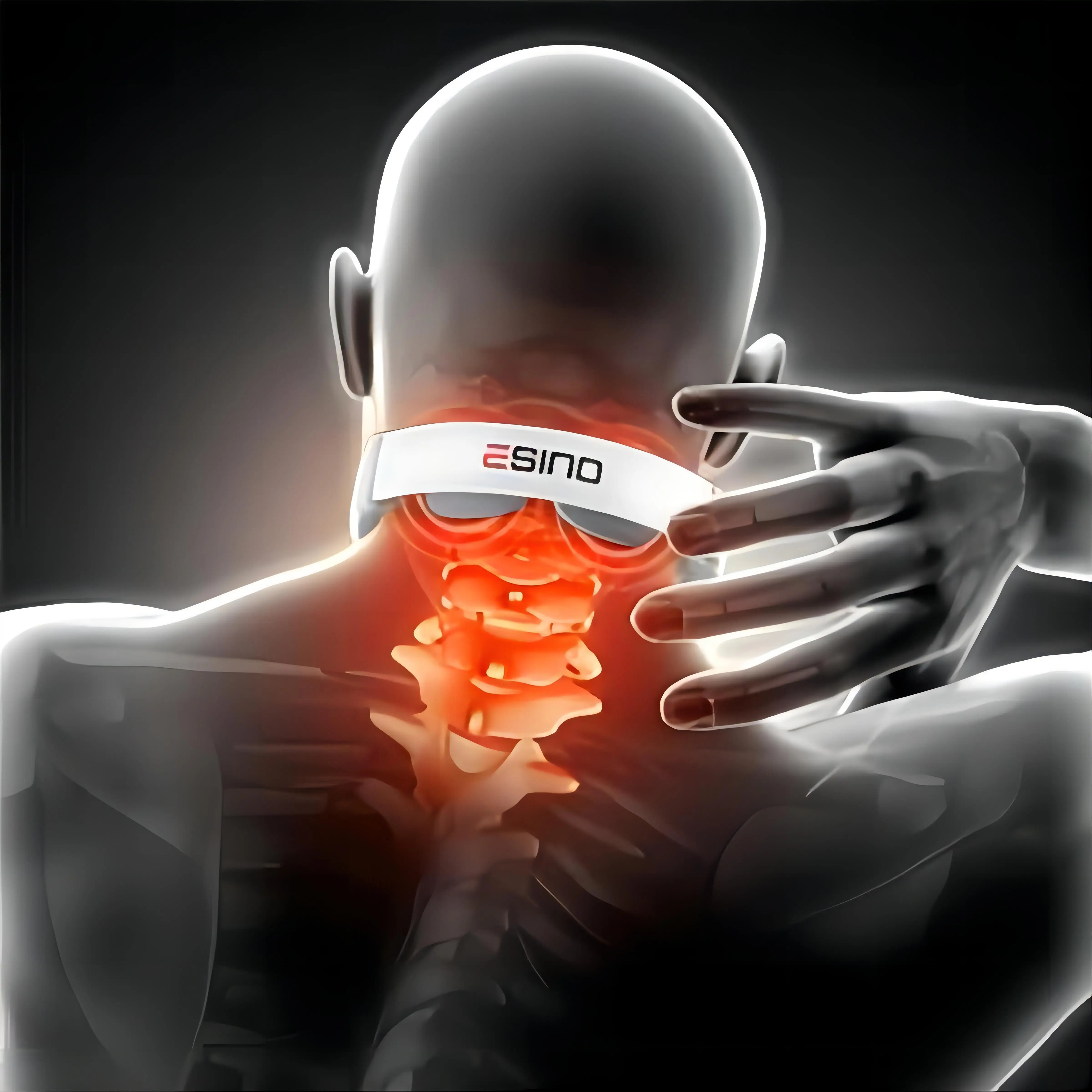 2024 Home Use Multifunctional Ems USB Manual Pulse Mini Wireless Portable Neck Massager