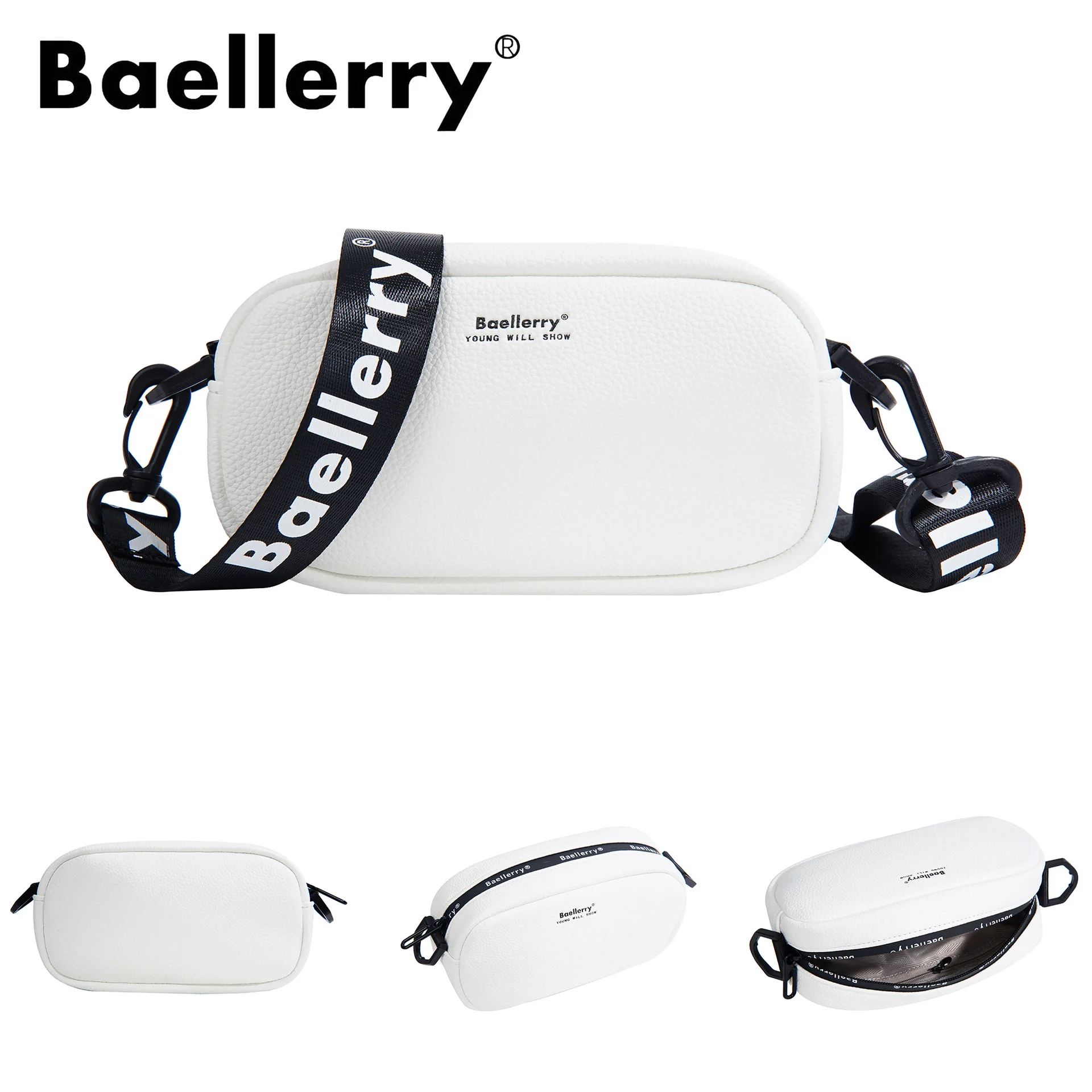 Baellerry New Fashion Small Messenger Women Camera Female Ladies Crossbody PU Leather Shoulder Bag Crossbody Cell Phone