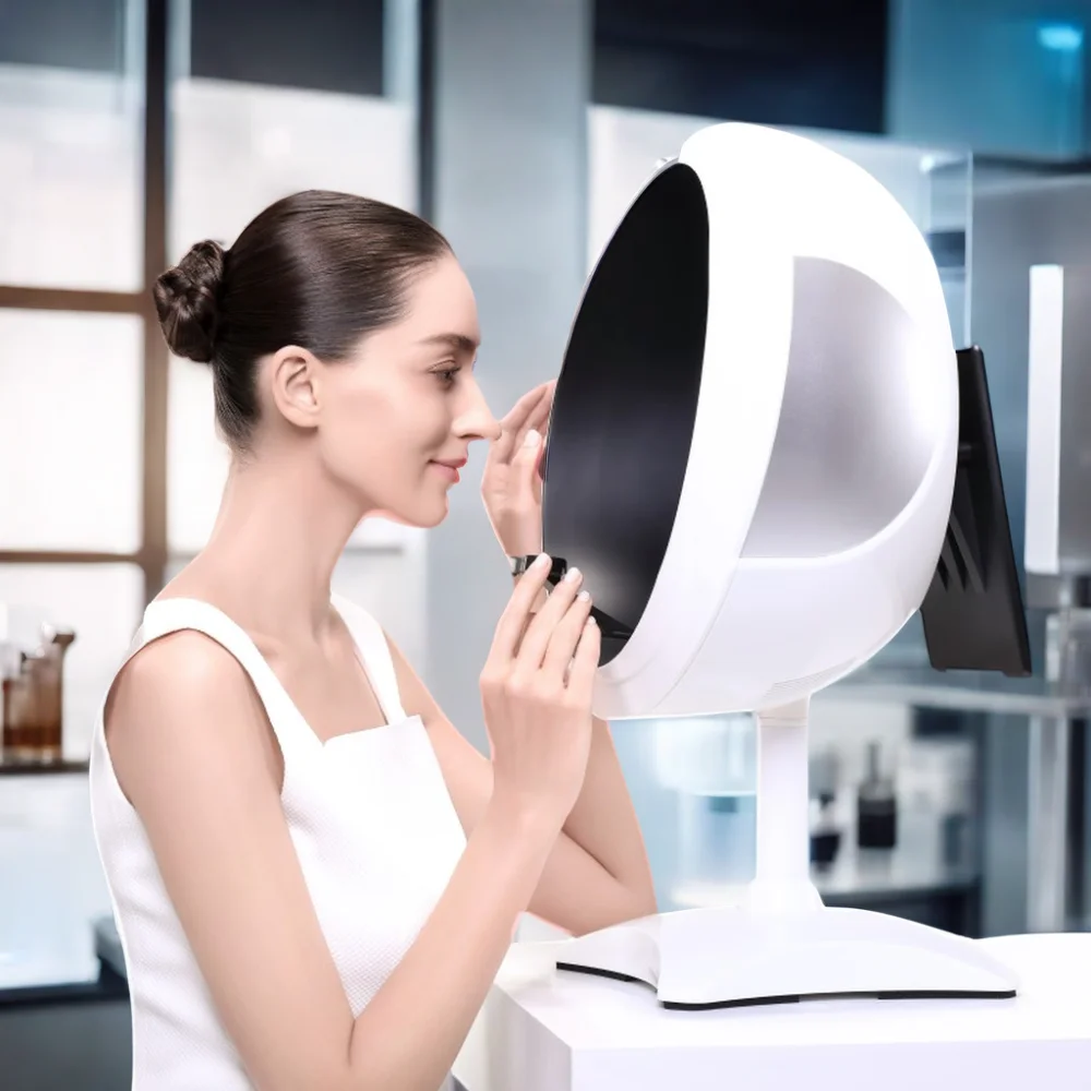 MEICET MC10 Professional Facial Care Skin Analyzer High Quality Max Face Detector with Moisturizer Feature for Skin Care Tools