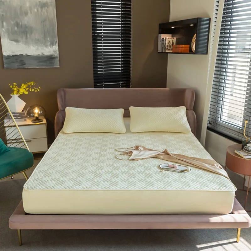 Wholesale High Quality Quilted Breathable Soft Mattress Cover Protector Bed Bug Mattress Cover