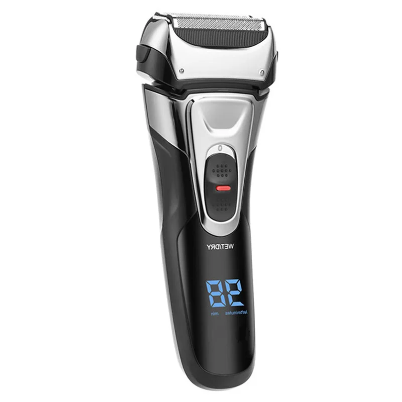 
2 in 1 portable reciprocating electric cordless beard epilator shaver for men waterproof USB rechargeable shaving razor 
