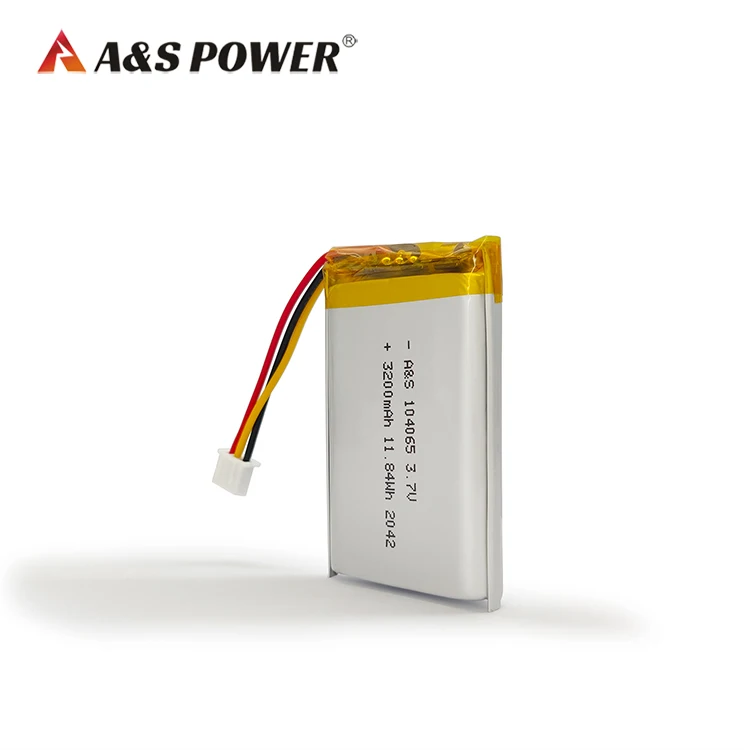 Китайская Фабрика CB/CE/UN38.3 Сертифицированный перезаряжаемые 3 7 v 3000mAh литиевые батареи 104065 3200 мАч литий-полимерный аккумулятор