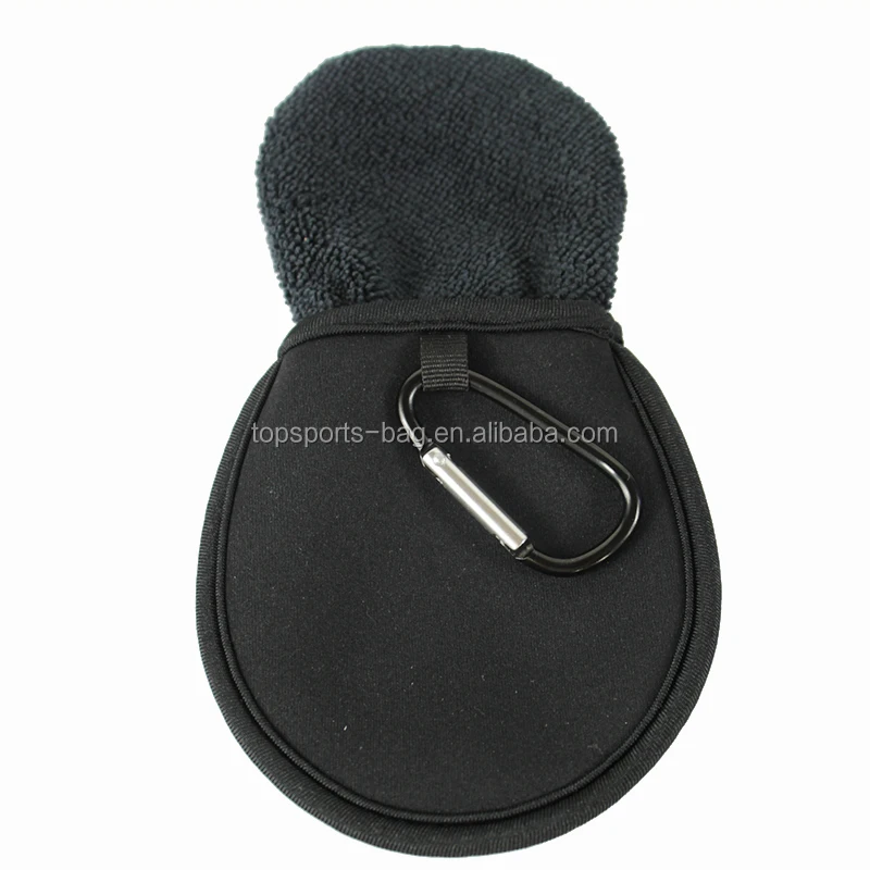 Высококачественный неопреновый Карманный мешок для очистки мячей гольфа с карабином