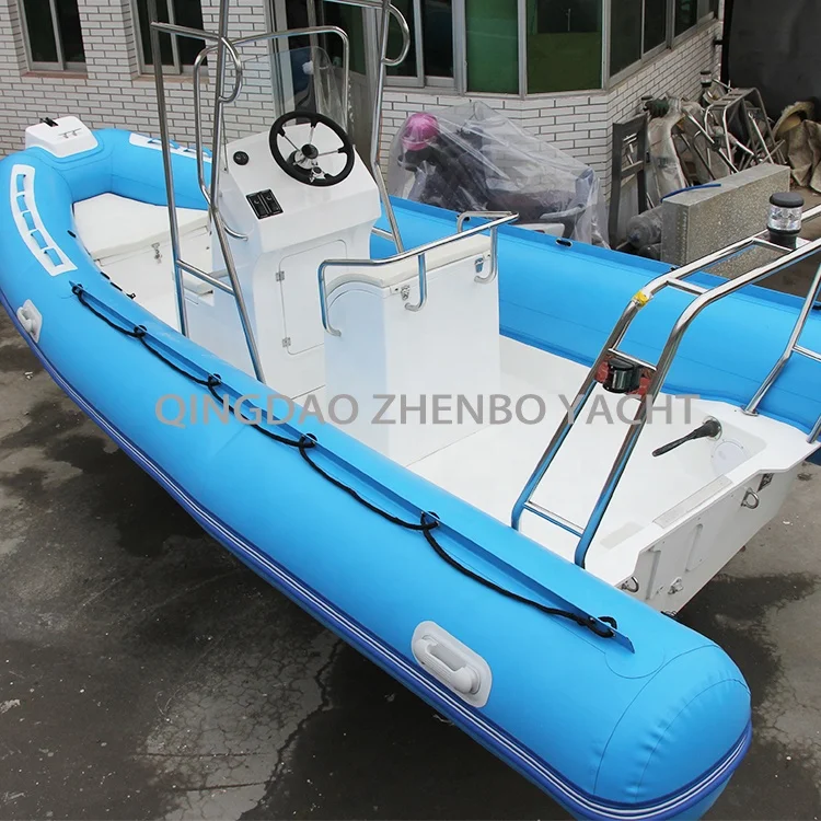 rib boat with CE certificate hot welded Hypalon 540cm rigid inflatable boat fiberglass hull