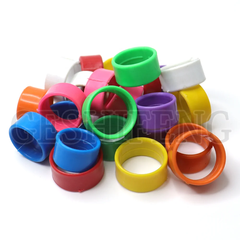 Colorful Numbered Identification Chicken Birds Leg Rings Pet Products For Birds Plastic Ring
