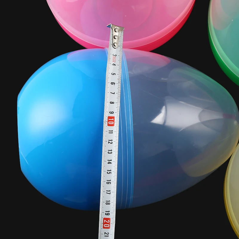 High Quality Eco-friendly PP Candy Colorful Gashapon 175*235mm Egg Shape Empty Plastic Capsules Balls Toys for Vending Machine