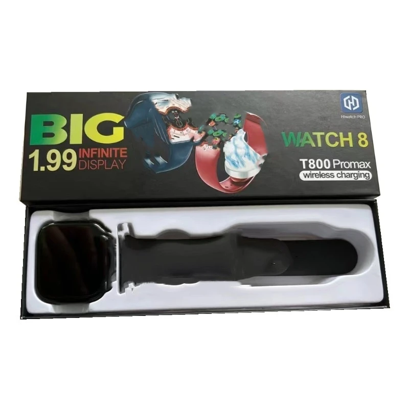 T800 Pro Max  Series 8 Smartwatch 1.99 Inch Big Screen T800PROMAX reloj inteligente Smart Watch T800 ProMax pk T900 PRO MAX L