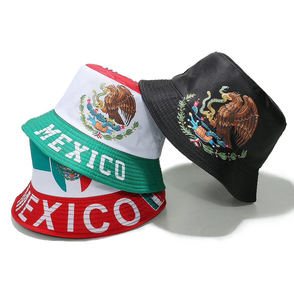 2025 Mexico Flag Bucket Hat Cap