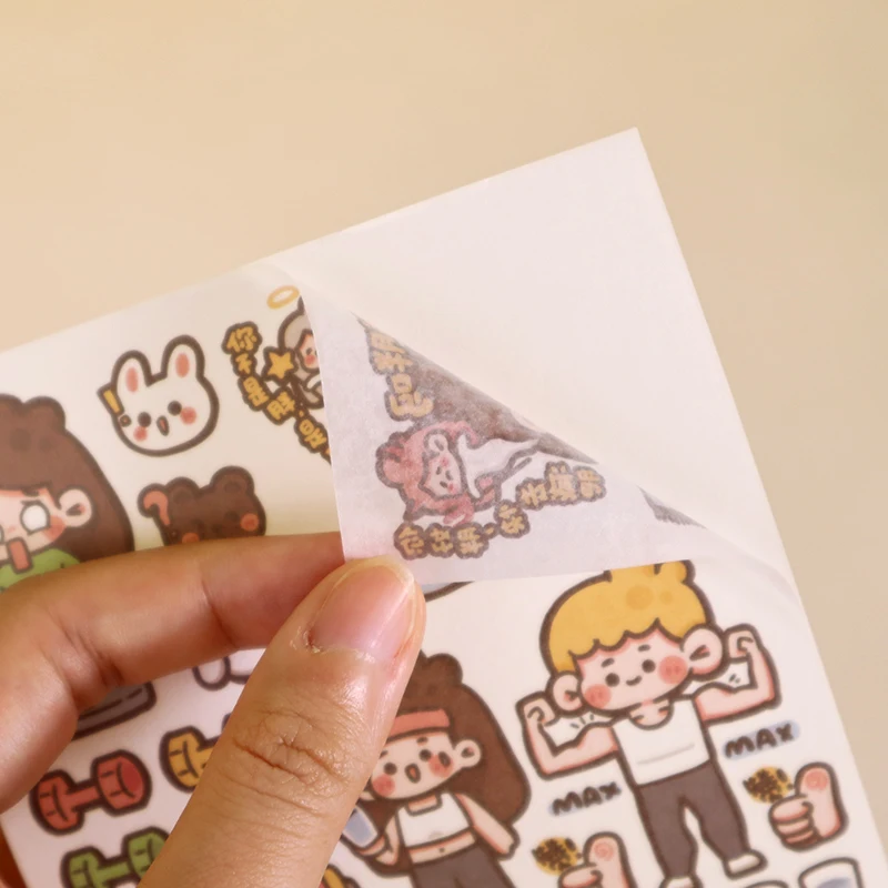 High quality and paper cartoon stickers are easy to paste and can be used to decorate books and furniture