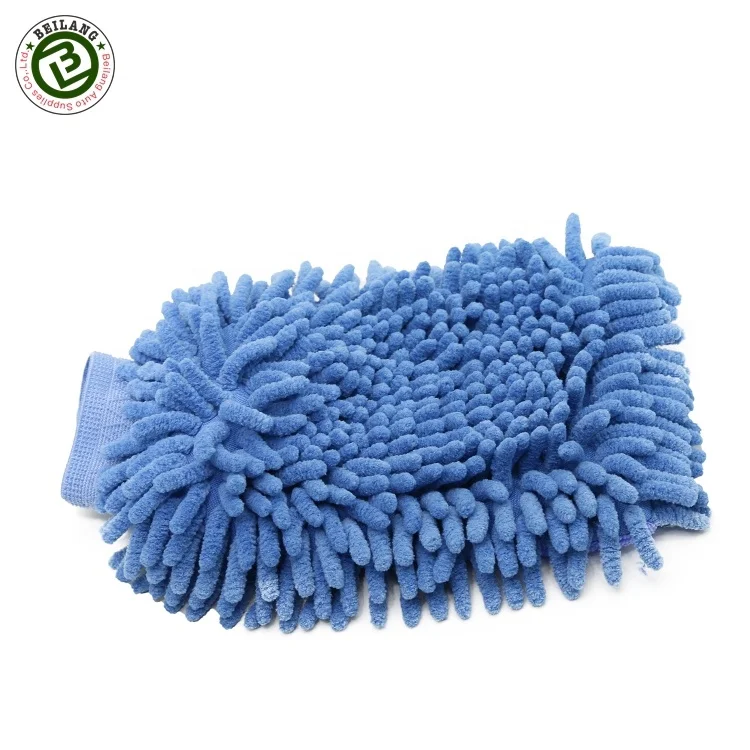 
Microfiber Clean and High quality Car Washing Chenille Mitt Gloves 